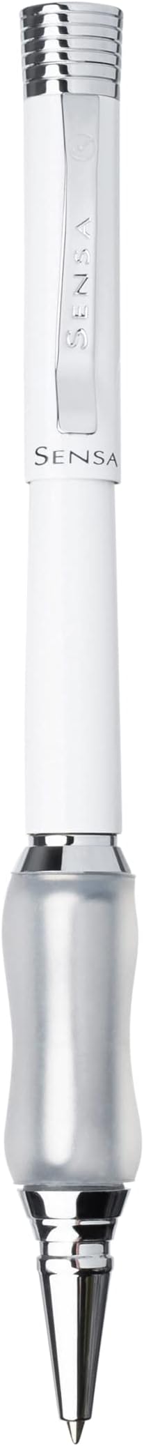 Sensa Classic Retractable Rollerball Pen - Ice White