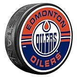 Sports Decor Edmonton Oilers Puck - Half & Half