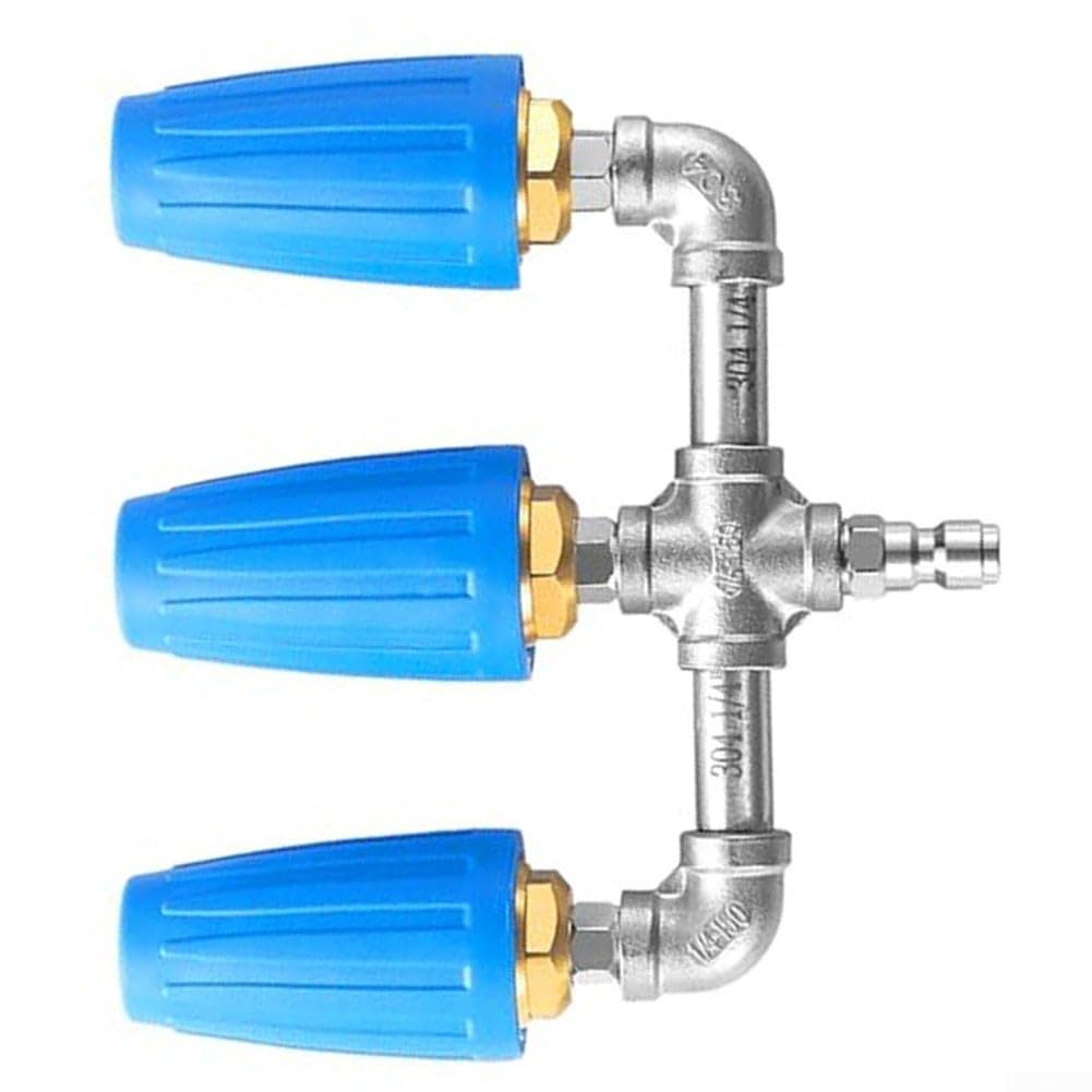 Ugello turbo rotante da 7,6 cm con attacco rapido da 14 mm, rondella 4000 PSI, lancia turbo in lega ad alta pressione per vialetto e patio