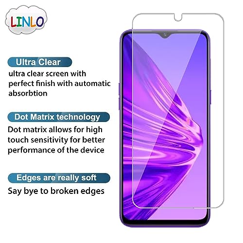 Image of Tempered Glass Screen Protector Compatible for Realme 5 /C11 2021 /C15 /C25s /C30 /C30s /C31 /C33 /C33 2023 /Narzo 50A /50i /50i Prime with Full Screen Coverage;Easy Installation Kit(Transparent),Pack of 1