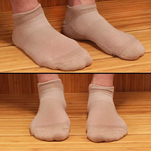Image of BambooMN Men and Women's Rayon from Bamboo Low Cut Ankle Socks for Sports, Work and Everyday Wear - 4 Pairs - Unisex Sizing