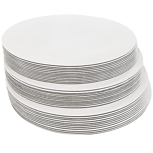 ONEMORE [35pcs] 12\" White Cake board Round,Disposable Cake Circle Base Boards Cake Plate Round Coated Circle Cakeboard Base 12inch,Pack of 35 - Thumbnail 2