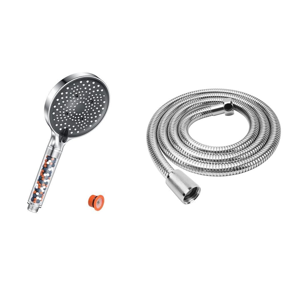 Pommeau de douche YEAUPE PRO avec flexible de douche de 1,5m en acier inoxydable