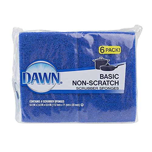 Dawn Scrubber Sponge Non Scratch, 6 Count, Blue (Pack Of 1) #TOP1
