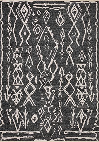 Loloi II Vance Collection VAN-07 Charcoal/Cream 2'-3" x 3'-10" Accent Rug