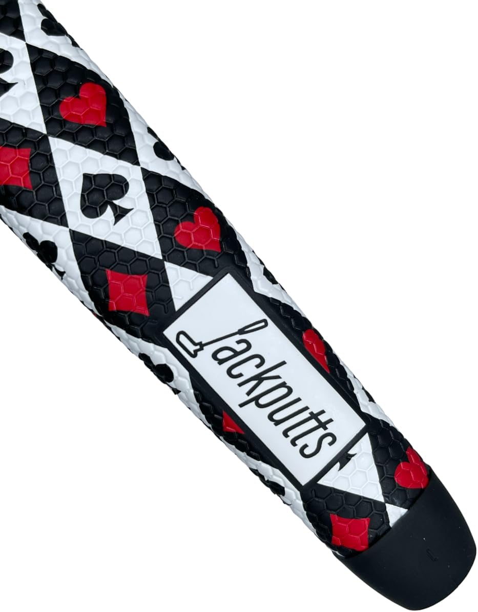 Jackputts Midsize Pistol Putter Grip - Golf Club Grips for Men, Women and Juniors - Multiple Designs to Bring Fun and Style to the Course
