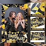 Single Party Photo Props, Photo Booth Props, Selfie Frame Backdrop Background Banner Birthday Party Supplies (Party Photo Props 1) - Image 3