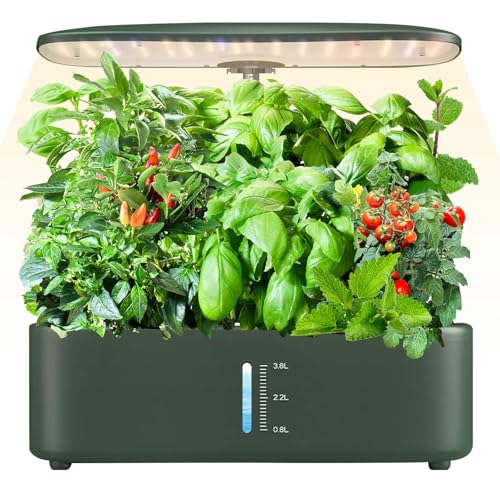 Hydroponics Indoor Herb Garden Kit with LED Light