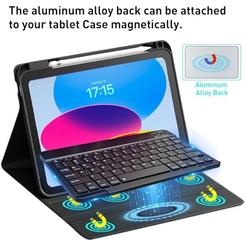 Image of Rechargeable Bluetooth Keyboard & Mouse Combo, 3 DPI Upto 1200 DPI, 78 Keys Anti Slip Back, Ultra Thin Design for Tablet, Laptop, Mobile, 10m Working Distance, Scissor Footed (Black)