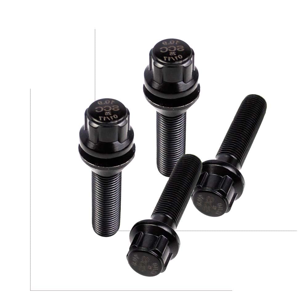 Antivol de jante type B Noir – M14 x 1,5 – Cône 60 ° – L 40 mm – SW 17, Antivol Voiture Roue