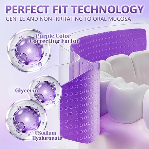 14 Pièces Bandes Blanchiment Dentaire Violet, Élimine les Taches – vue 3