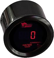 Vista 3 de ESUPPORT - Medidor de temperatura del agua del coche, digital de 2 pulgadas (52mm), luz LED roja, en escala Celsius