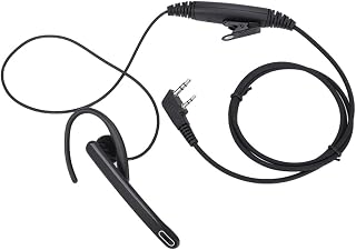 Fone de ouvido com fone de ouvido para Baofeng Covert 2 pinos Fone de ouvido com fone de ouvido Esquadra de polícia de baixo perfil para restaurante Shopping Mall Club