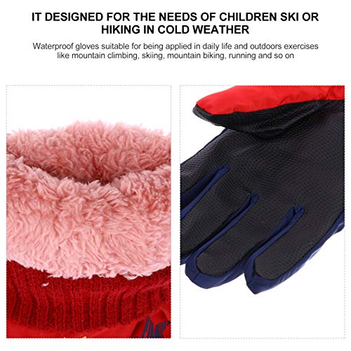 CLISPEED Luvas de Neve de Inverno Mais Quentes Ã  Prova D 'Ãgua para CrianÃ§as para CrianÃ§as Crian