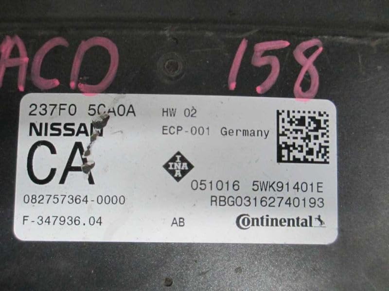 2017 2018 Infiniti Q60 3.0L VTC Control Unit 237F0 5CA0A 237F05CA0A