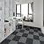Alow 25pcs Carpet Tiles Peel and Stick,12" x 12" Carpet Squares Self Adhesive, Cover 25Sp.ft Easy to use for Bedroom,Kitchen and More (All Black)
