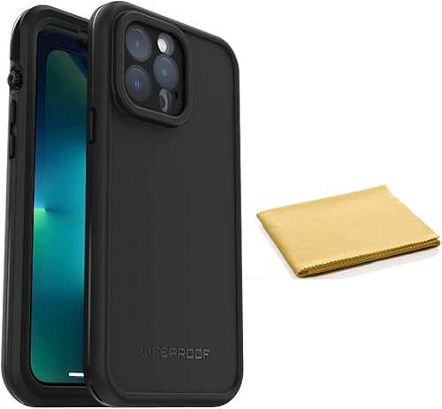 LifeProof FR Series - Funda impermeable con Magsafe para iPhone 13 Pro Max solo incluido con paño de limpieza embalaje no al por menor color negro