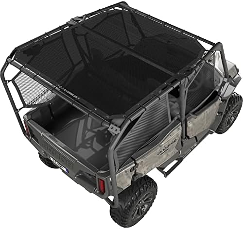 Alien Sunshade Honda Pioneer 1000-5 Roof – Top Mesh Sun Shade for Pioneer 1000 Series - Blocks UV, Wind, Noise - Top Cover for Honda Pioneer 1000 Roof (Black)