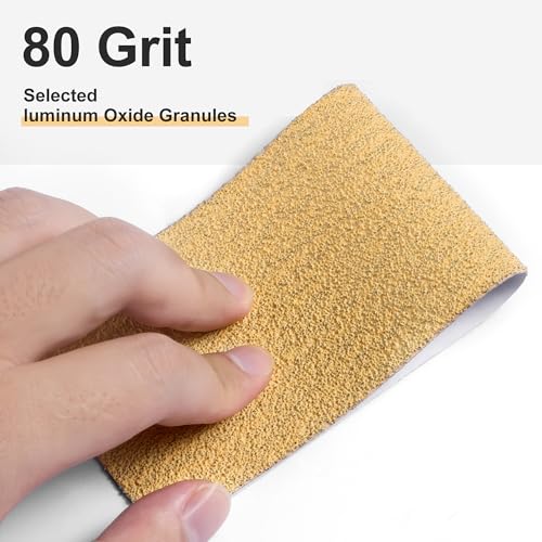 CowboyBOB PSA Sandpaper Roll 80 Grit 2-3/4in x 20 Yards Self Adhesive Sticky Back Longboard Sand Paper Continuous Roll,Sand Sheets Roll for Woodworking,Air File Sander and Hand Sanding Blocks by CowboyBOB - Used condition - Image 2