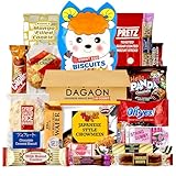Dagaon Japanese Snack Box - 20 Count Variety Pack. Assorted Japanese Treats Including Ramen, Cookies, Biscuits, Crackers, Pies, Candies, Jelly & More. Dagashi Snack Gift Set.