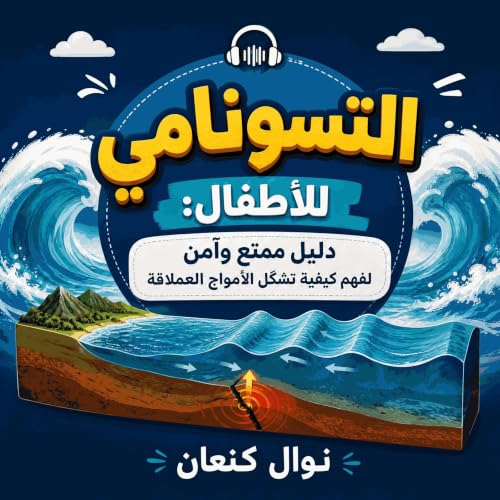 『التسونامي للأطفال: دليل ممتع وآمن لفهم كيفية تشكّل الأمواج العملاقة』のカバーアート