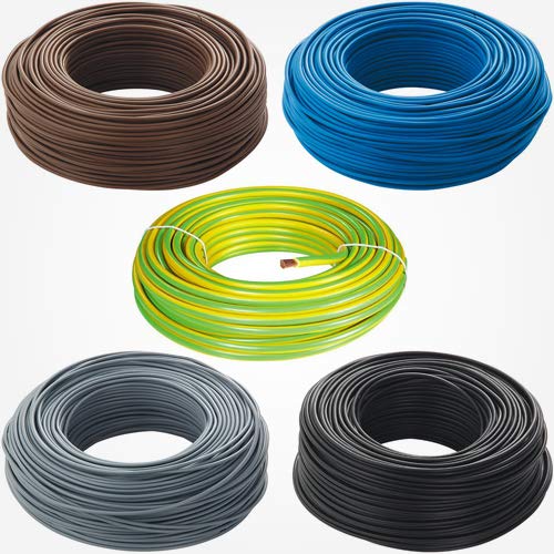 CAVO SINGOLO 1 CORE BROWN CAMPO ELETTRICO 6 mm 50 meters