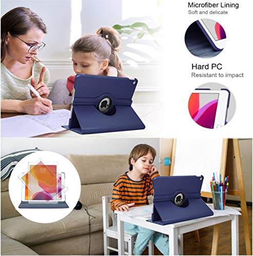 Ipad Pro 9.7 Case 2016 For Model A1674 /A1673 Cases 360 Degree Rotating Smart Leather Auto Sleep/Wake (Blue) #TOP4
