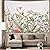 Alishomtll Colorful Floral Plants Tapestry Vintage Herbs Tapestry Wild Flowers Tapestry Wall Hanging Nature Scenery Tapestry for Living Room Bedroom