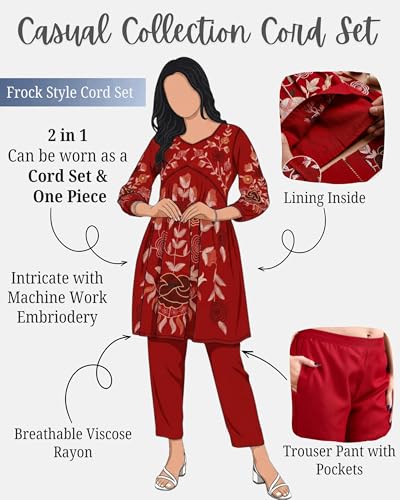 Image of Women's Cotton Co Ord Set | Stylish Western Cord Set for Women | Trendy Two Piece for Casual, Party & Vacation Wear