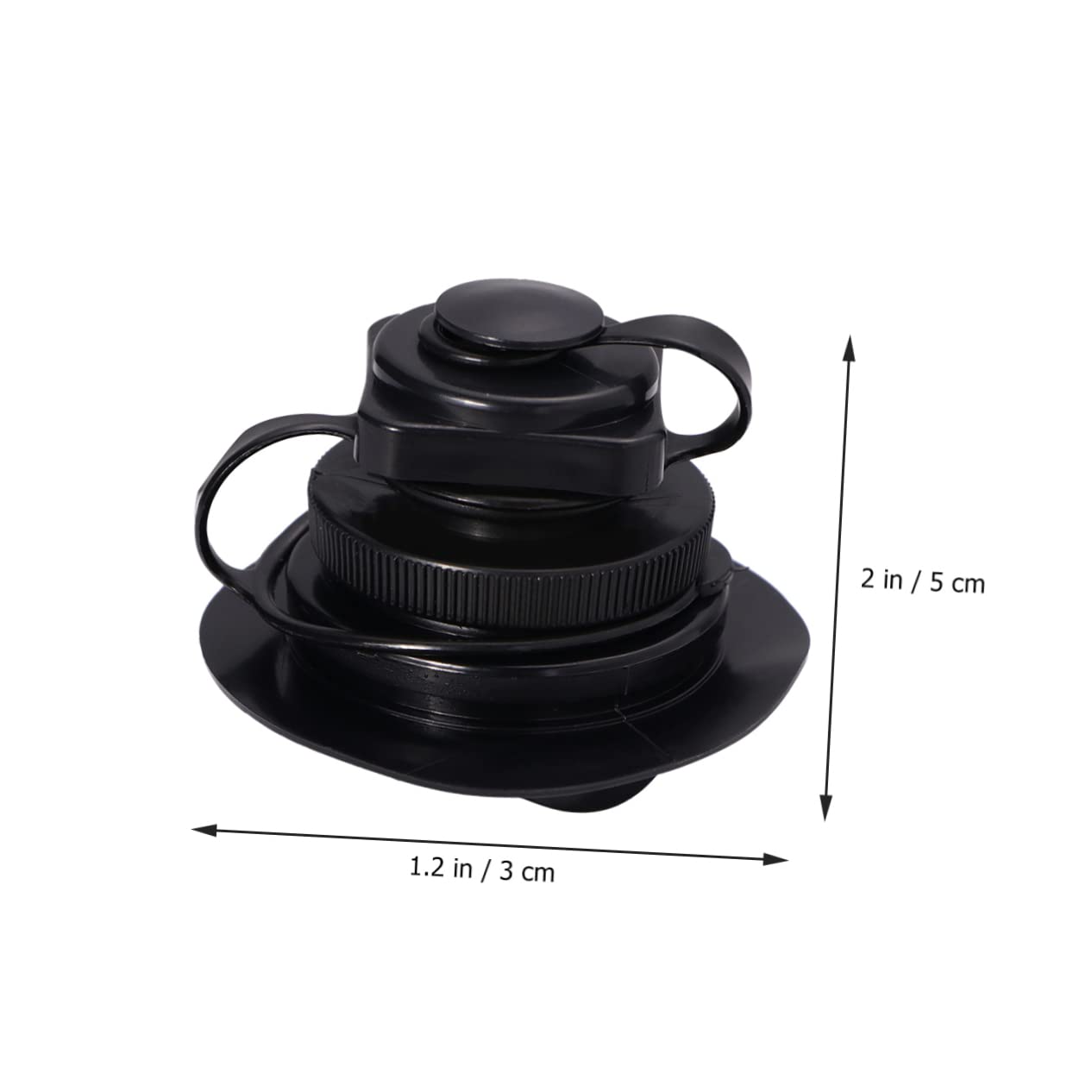 UPKOCH Ugello del Gas di Boston Valvola dell'Aria della Barca Gommone Barca Gonfiabile Adattatore Tubo Pompa di Gonfiaggio Adattatore di Gonfiaggio Inflazione Nero PVC