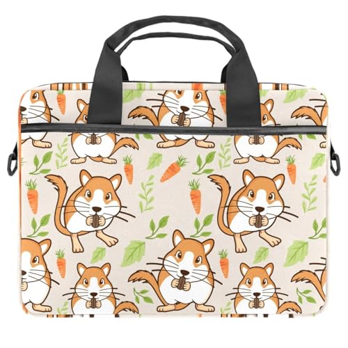 Maletín bandolera para laptop de 13 y 14.5 pulgadas funda hámster con asa para ordenador