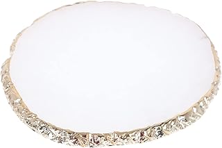 Abaodam 1 Peça Paleta Redonda Placa De Cores Cosméticas Placa De Pintura De Maquiagem DIY Manicure Palato Maquiagem Mistura De Tinta Placa De Cores Bandeja De Mistura De Cores Bandeja De