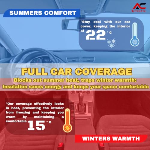 Image of Car Cover for BYD Atto 3 (2022-2026) | 100% Waterproof Cover with Reflective Mirror Pockets | Dustproof, Scratchproof, Heatproof BYD Atto 3 Car Cover |Soft Cotton Lining| Blue