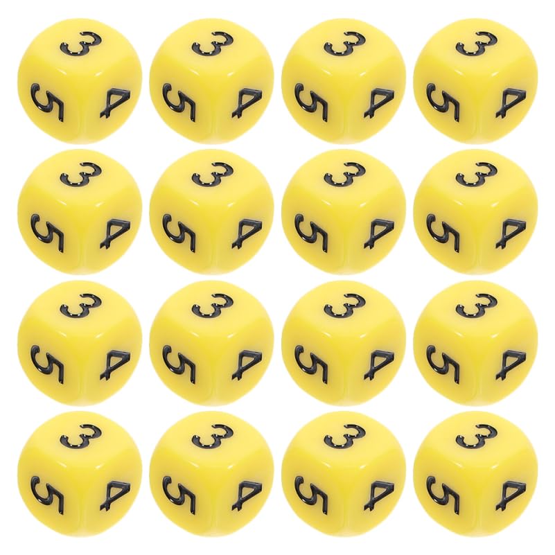 minkissy 16pcs Dice Set Math Learning Toys for Boys and Girls Lrc Dice Game Dices for Classroom Activities