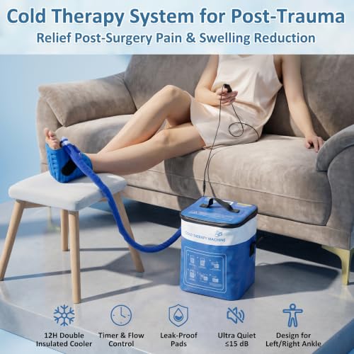 Image of Cold Therapy Machine for Ankle After Surgery with Ankle-Specific Pad