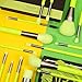Docolor Makeup Brushes Set 15Pcs Professional Make Up Brushes Premium Gift Synthetic Kabuki Foundation Brush Blending Face Powder Blush Concealers Eye Shadows Professional Makeup Brush Set, Neon Green