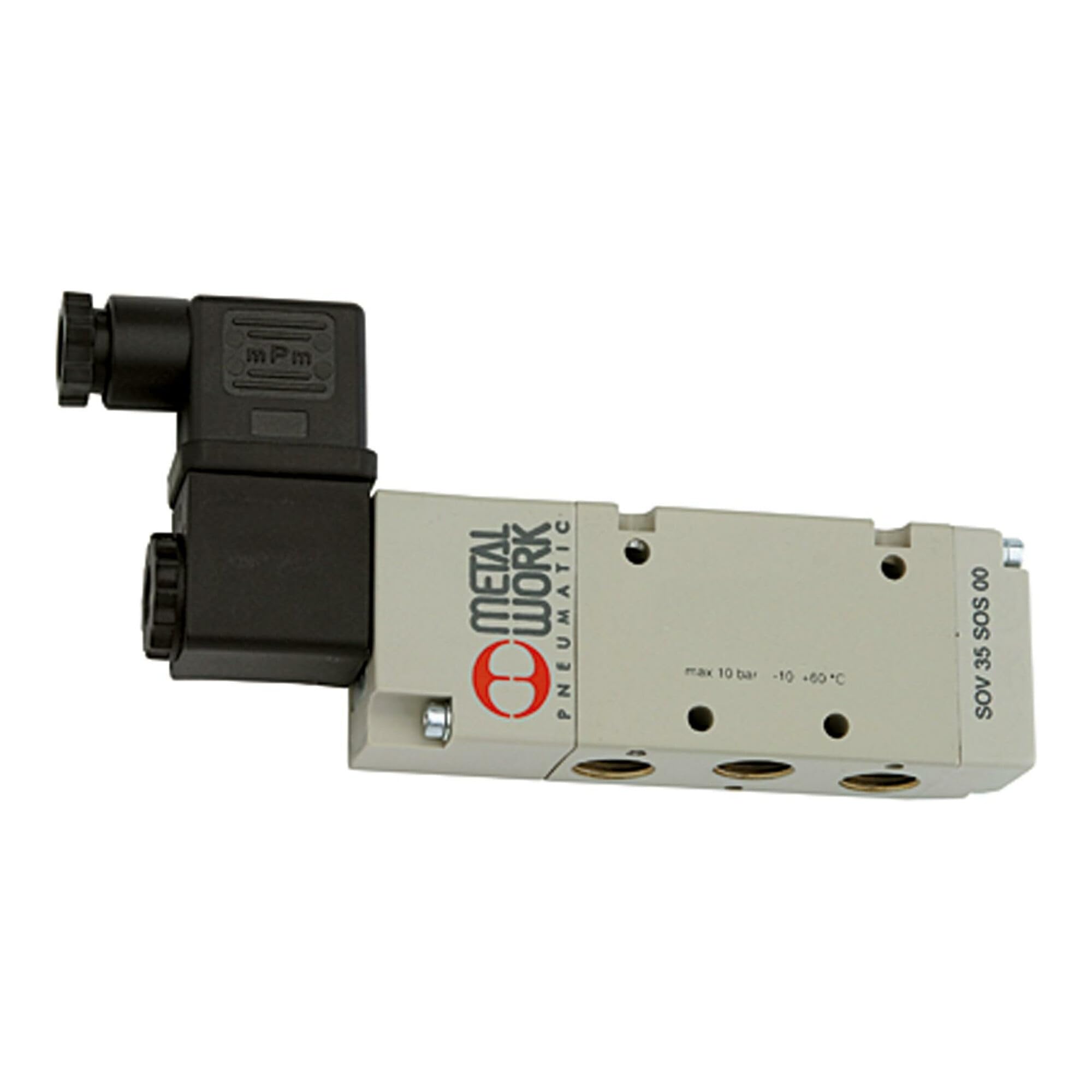 Riegler 5/2-Wegeventil, elektropneumat., monostabil, G 1/4, 110 V AC