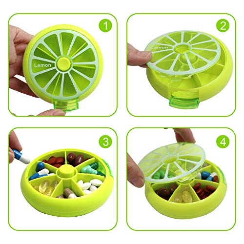 Lazyme Weekly Pill Box 3 Times 7 Compartments Large Medicine Organizer 3Pcs #TOP3