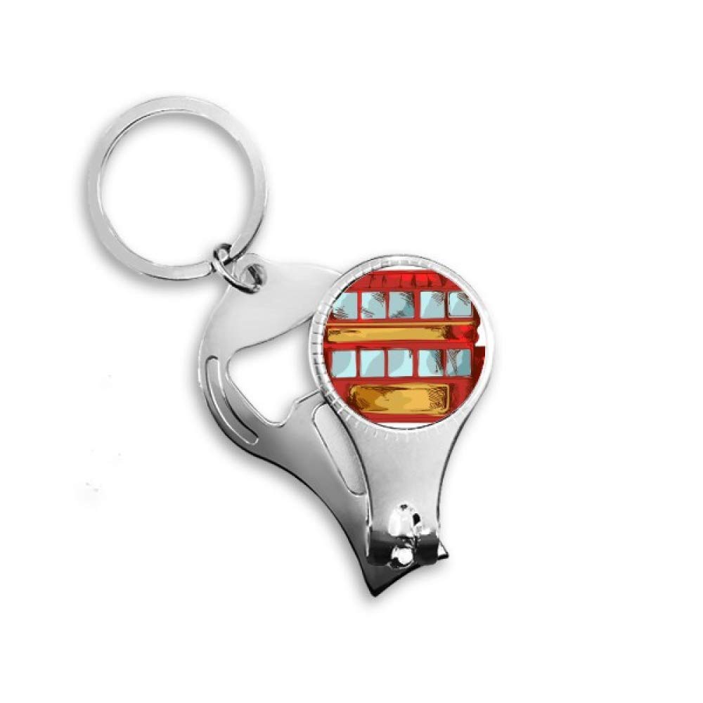 Pince à ongles porte-clé bus de Grande-Bretagne pour manucure