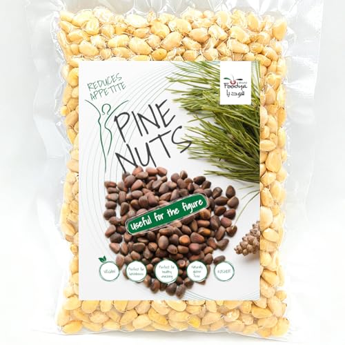 WORLD FOODYA فوديا Natural Pine Nuts | Non-GMO | Daily Health Support (100 g (3.5 oz))