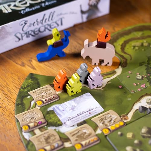 Image of Everdell Spirecrest 2nd Edition Expansion - Strategy Board Game with Big Critters, Discovery Cards, Weather & Mounts - Ages 10+, 1-4 Players