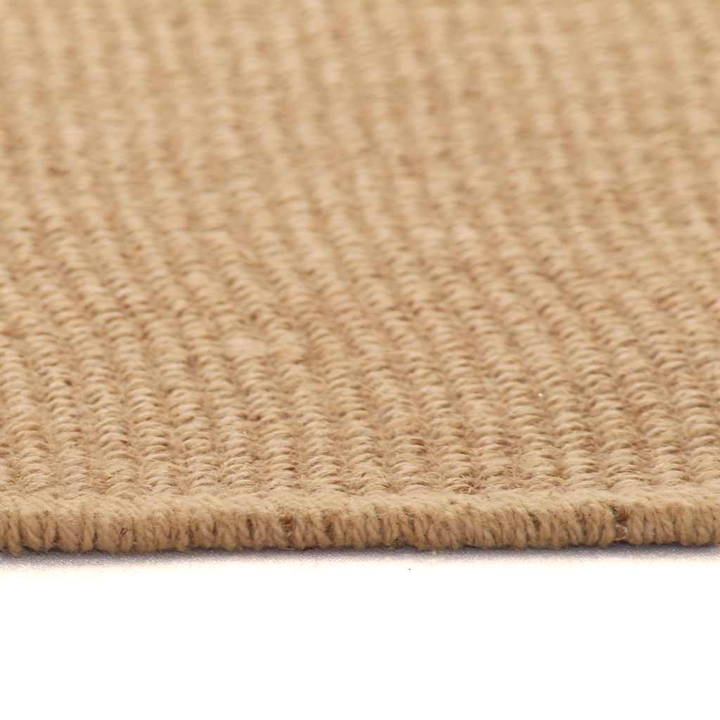 Tapis en jute tissé 200 x 300 cm avec son dos en latex naturel antidérapant