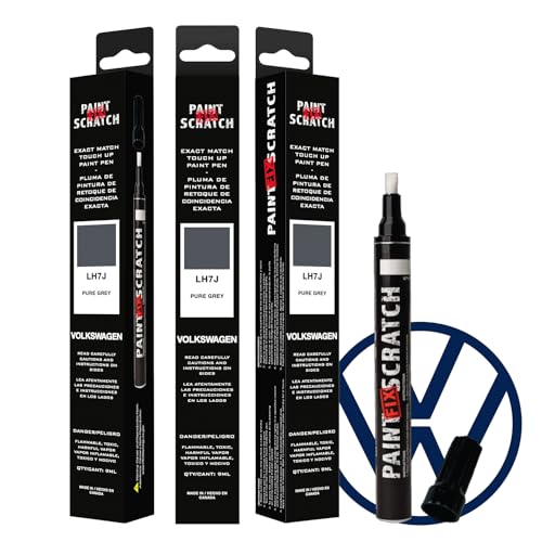 Image of Paint Scratch Fix Exact Touch Up Paint For Volkswagen Pure Grey LH7J, Car Paint Pen, Auto Marker For Scratches, Fixed Keyed Car And Stone Chips, Manufacturer Exact Color Code Match (VW - Pure Grey - LH7J)