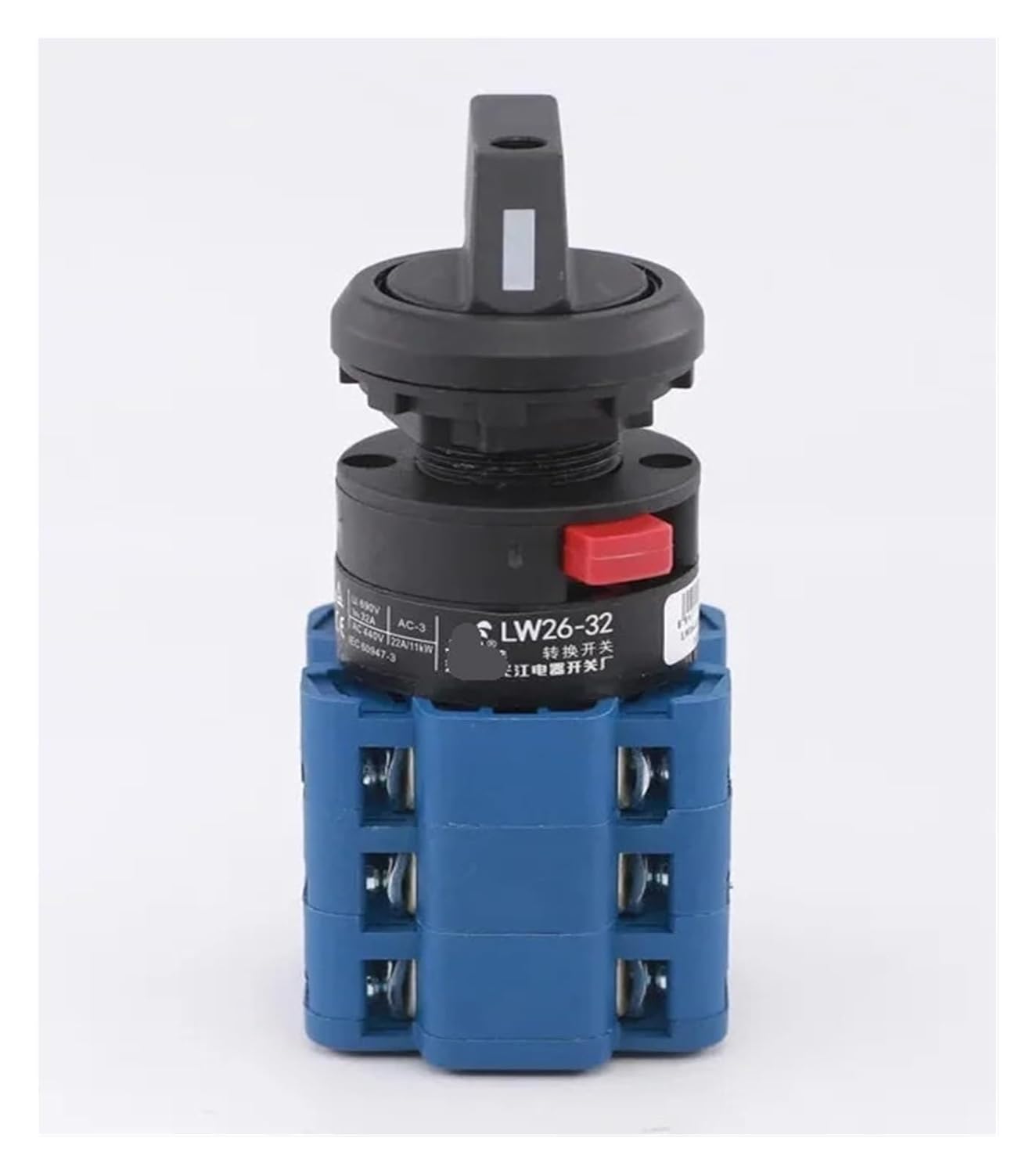 22mm Mounting Size LW26-32/3 Single Hole Three Position 32A electr