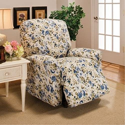 Madison - Jer-Lgrecl-Blfl Jersey Large Recliner Slipcover, Blue #TOP30