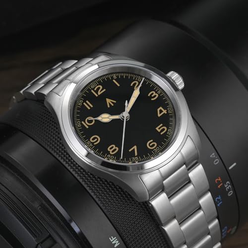Image of TACTICAL FROG Militado ML08 Field Watch Japanese Sweep VH31 / 515 Movt with Calendar, Men's Military Watch Sapphire Crystal 10 ATM Waterproof Analog Watches for Men