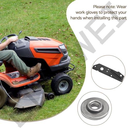 LIZEWEI 532197249 Idler Arm & 532199092 Spacer-Retainer Compatible with Husqvarna Craftsman AYP Riding Mowers, Replaces 531169401 - Thumbnail 5