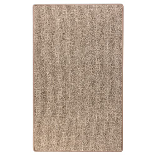 Floordirekt Teppich Läufer Alto - Meterware - Teppichläufer Küchenläufer Flurteppich auf Maß - Wohnzimmerteppich Flurläufer (Beige, 80 x 700 cm)