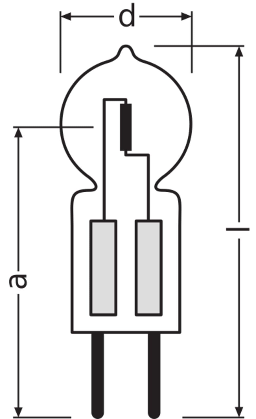 lampadina alogena bispina 50w 12v gy6,35 wiva 11080006