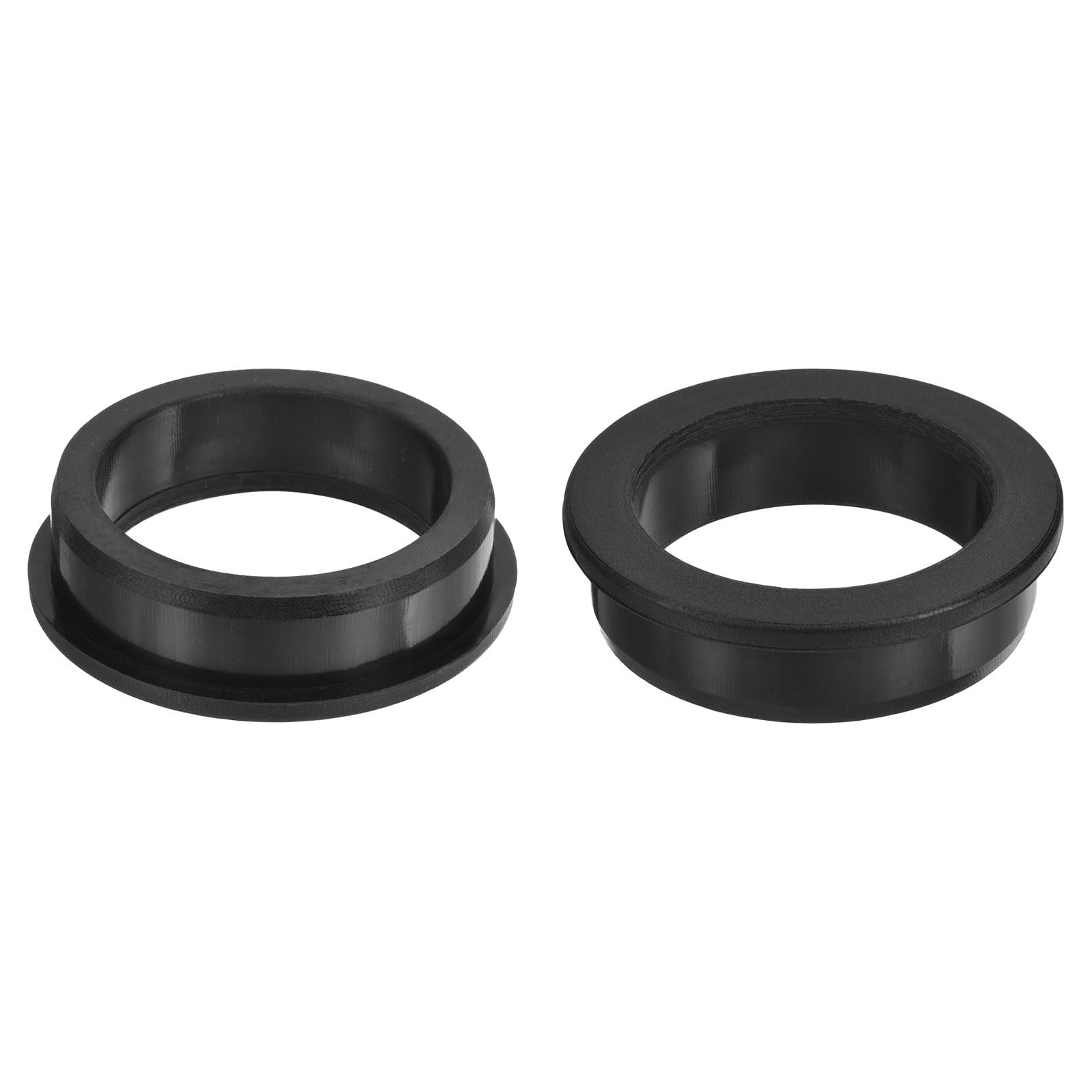 Unifizz 2Pcs Rubber Grommet 2-1/4"(57mm) Drill Hole, 1-7/8"(47mm) ID Hole Top Hat Grommet Black Silicone Hole Plug Gasket for Automotive, Machinery and Wiring Applications